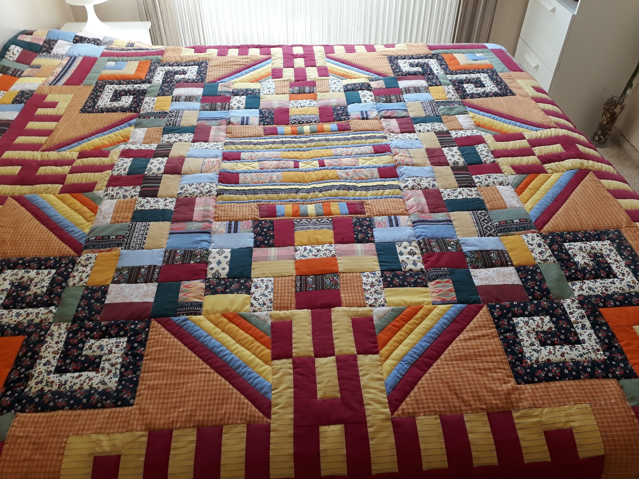 Színes patchwork takaró
